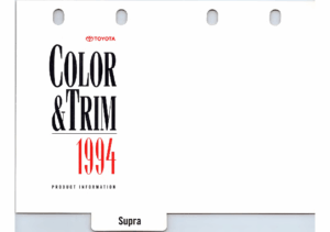 1994 Toyota Supra Color & Trim