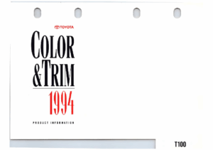 1994 Toyota T100 Color & Trim