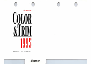 1995 Toyota 4Runner Color & Trim v1