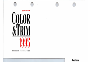 1995 Toyota Avalon Color & Trim