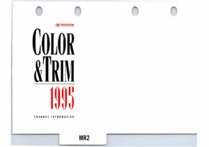 1995 Toyota MR2 Color & Trim