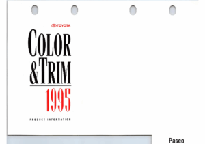 1995 Toyota Paseo Color & Trim