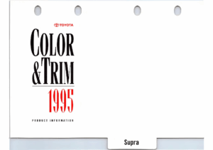 1995 Toyota Supra Color & Trim