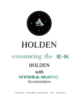 1961 Holden EK Hydra-Matic Press Release (Aus)