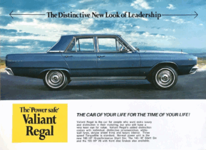 1967 Chrysler VE Valiant Regal Sheet (Aus)