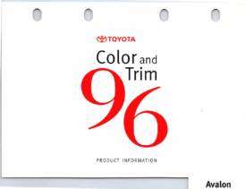 1996 Toyota Avalon Color & Trim