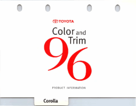 1996 Toyota Corolla Color & Trim