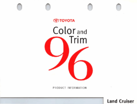 1996 Toyota Land Cruiser Color & Trim
