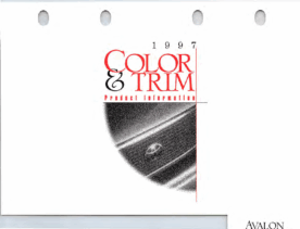 1997 Toyota Avalon Color & Trim