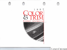 1997 Toyota Land Cruiser Color & Trim