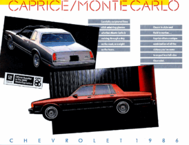 1986 Chevrolet Caprice & Monte Carlo CAN